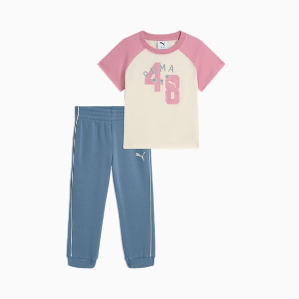Ensembles assortis t-shirt et pantalon de survêtement en molleton Bébé, ALPINE SNOW, extralarge