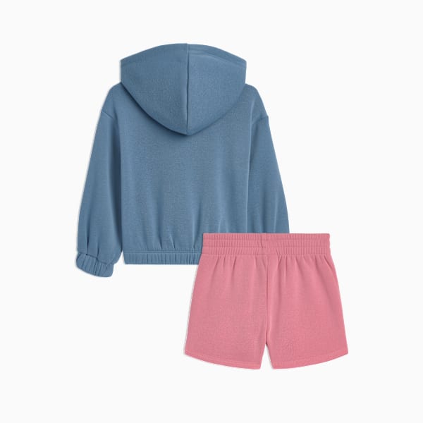 Matching Sets Toddlers' Fleece Hoodie and Shorts, COOL BLUE, extralarge