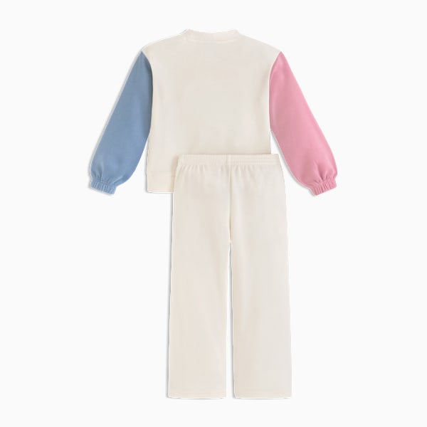 Matching Sets Toddlers'  Fleece Sweatshirt and Wide Leg Pants, ALPINE SNOW, extralarge