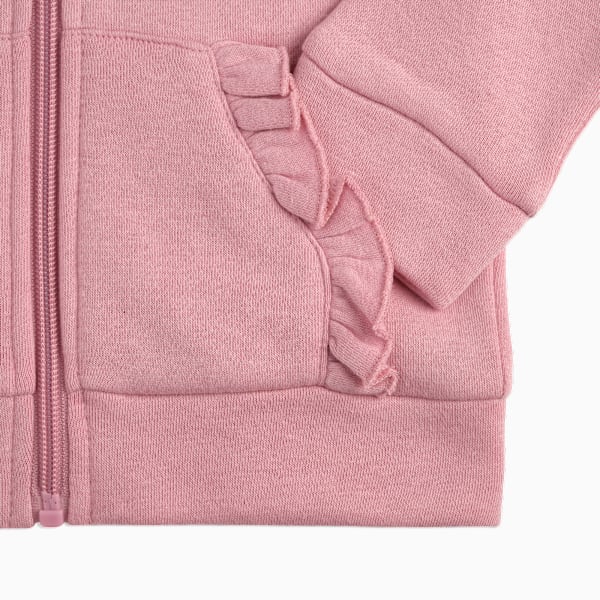 Conjuntos a juego de chamarra de tejido polar y leggings acampanados para infantes, POISED PINK, extralarge