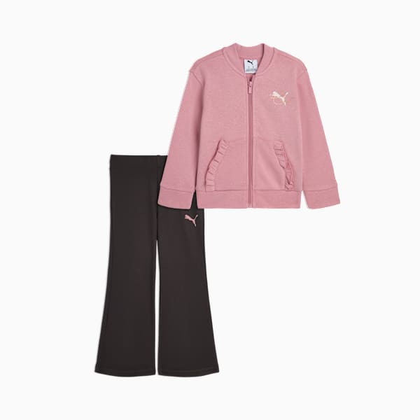 Matching Sets Toddlers' Fleece Jacket and Flare Leggings, POISED PINK, extralarge