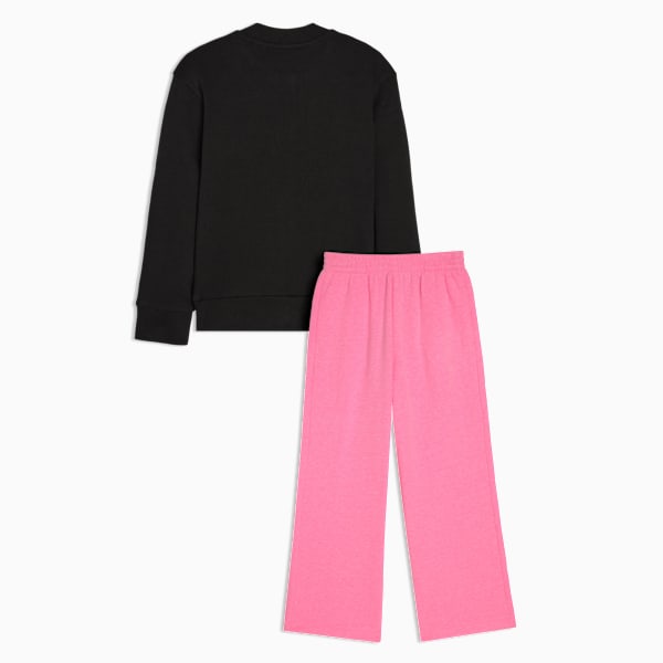 Matching Sets Toddlers' Fleece Jacket and Wide Leg Pants, PUMA BLACK, extralarge
