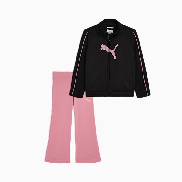 Matching Sets Toddlers' Track Jacket and Flare Leggings, PUMA BLACK, extralarge