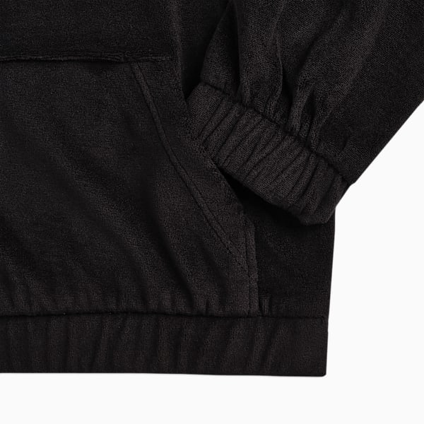 Matching Sets Toddlers' Velour Hoodie and Flare Leggings, PUMA BLACK, extralarge