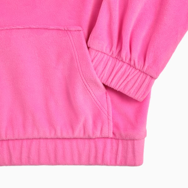 Matching Sets Toddlers' Velour Hoodie and Flare Leggings, Pink Pixel, extralarge
