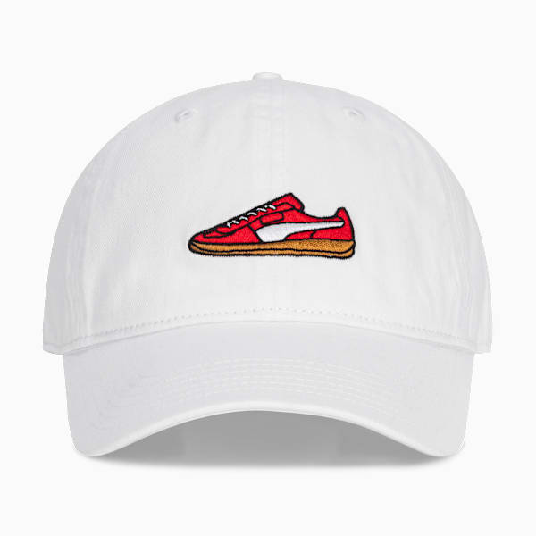 Palermo Dad Adjustable Cap, WHITE/RED, extralarge