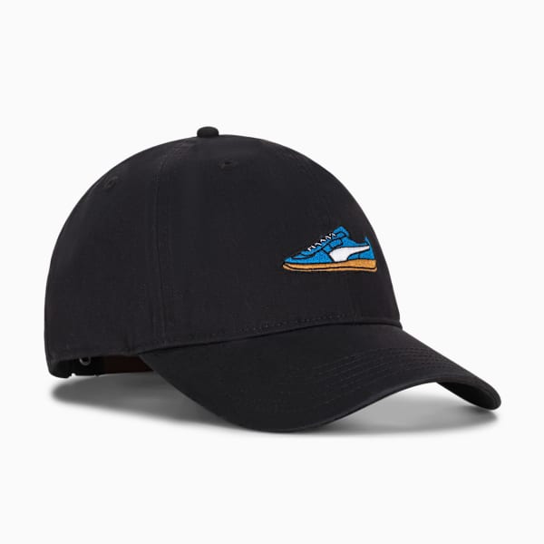 Palermo Dad Adjustable Cap, BLACK/BLUE, extralarge