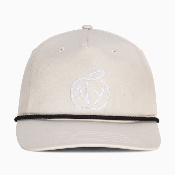 NY Apple Flat Brim Adjustable, IVORY, extralarge