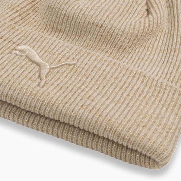 Tonal Ribbed Lurex Knit Bean Women, IVORY, extralarge