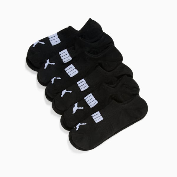 Calcetines invisibles para mujer PUMA (6 pares), BLACK / WHITE, extralarge