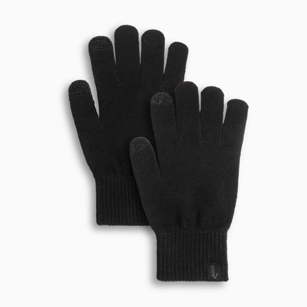 ESSENTIAL KNIT GLOVE Youth, BLACK, extralarge