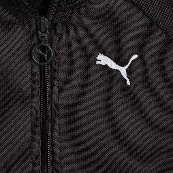 T7 Big Kids' Heavyweight Track Jacket, PUMA BLACK, extralarge