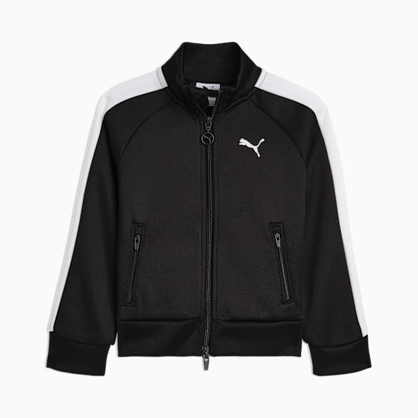 T7 Big Kids' Heavyweight Track Jacket, PUMA BLACK, extralarge