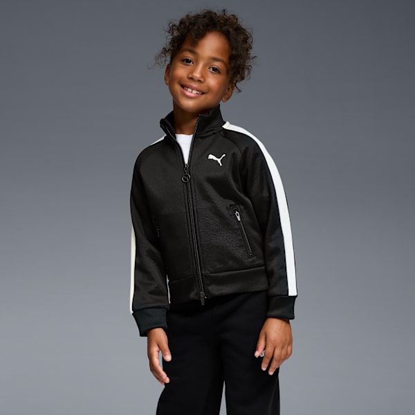 T7 Big Kids' Heavyweight Track Jacket, PUMA BLACK, extralarge
