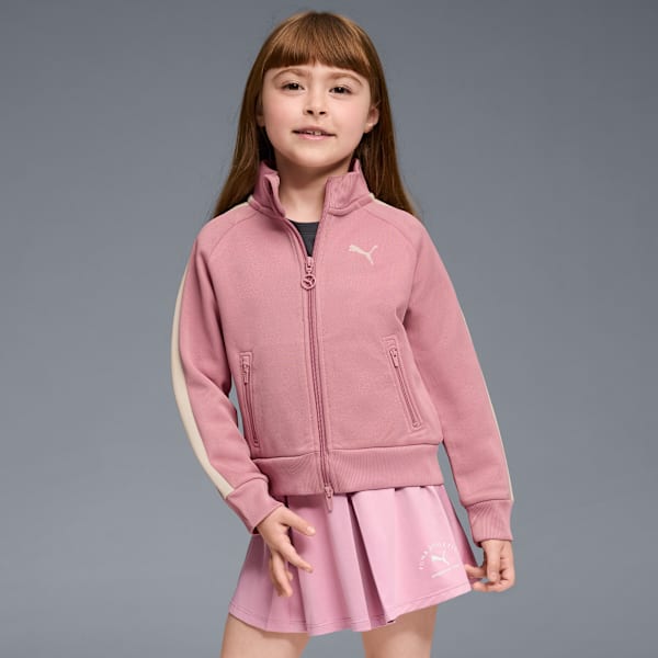 T7 Big Kids' Heavyweight Track Jacket, POISED PINK, extralarge