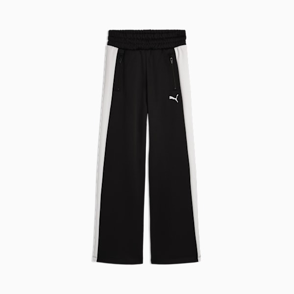T7 Big Kids' Heavyweight Wide Leg Pants, PUMA BLACK, extralarge