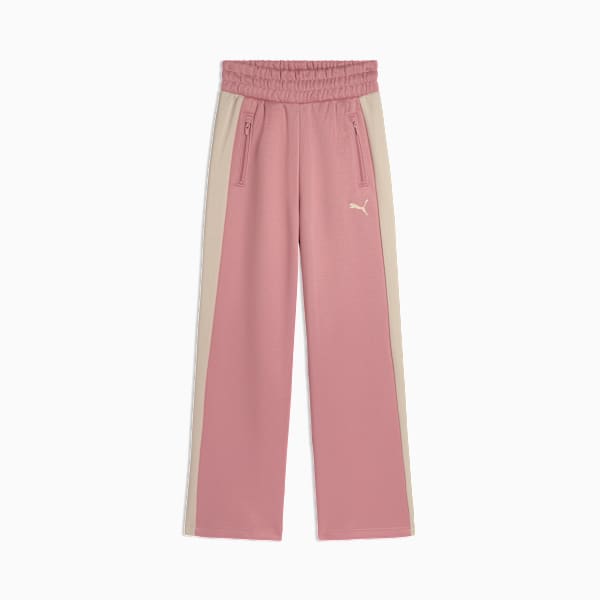 T7 Big Kids' Heavyweight Wide Leg Pants, POISED PINK, extralarge