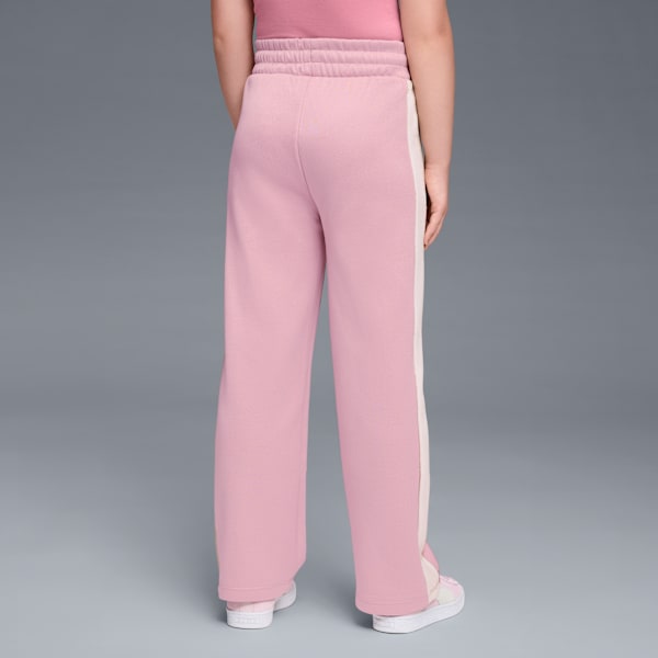 Pantalon à jambes larges en tissu épais T7 Enfant et adolescent, POISED PINK, extralarge