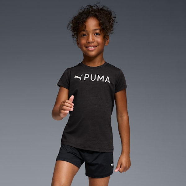 Playera Active Essentials que absorbe la humedad para niños grandes, BLACK HEATHER, extralarge