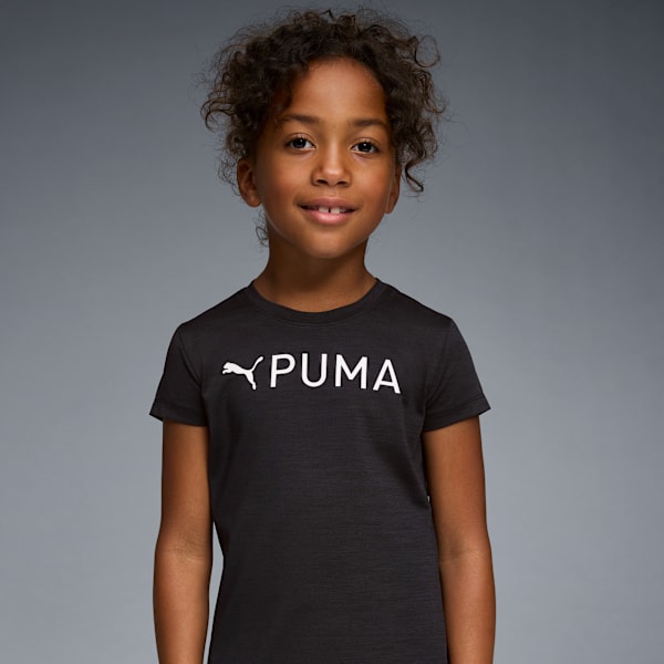 Playera Active Essentials que absorbe la humedad para niños grandes, BLACK HEATHER, extralarge