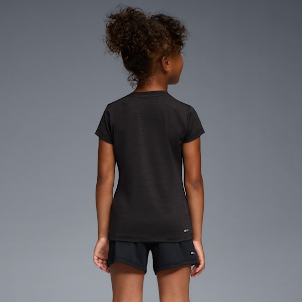 PUMA Active Essentials Big Kids' Moisture Wicking Tee, BLACK HEATHER, extralarge