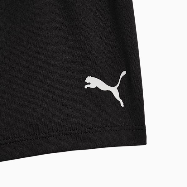 Active Essentials Big Kids' Moisture Wicking Spandex Shorts, PUMA BLACK, extralarge