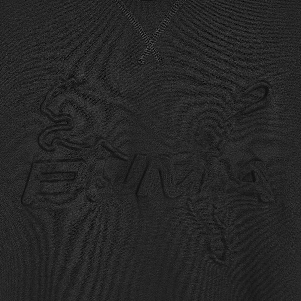 PUMA Essentials Embossed Little Kids' Fleece Hoodie, BLACK, extralarge