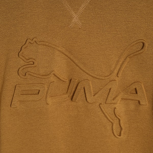 PUMA Essentials Embossed Little Kids' Fleece Hoodie, HONEY BUTTER, extralarge