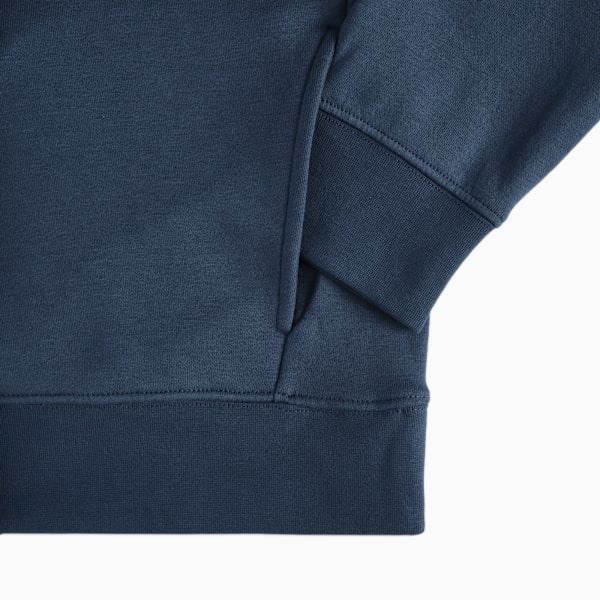 PUMA Essentials Embossed Big Kids' Cotton Fleece Hoodie, DARK INDIGO, extralarge