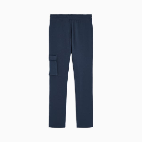 Pantalon de survêtement cargo en molleton gaufré Essentials Enfant, DARK INDIGO, extralarge