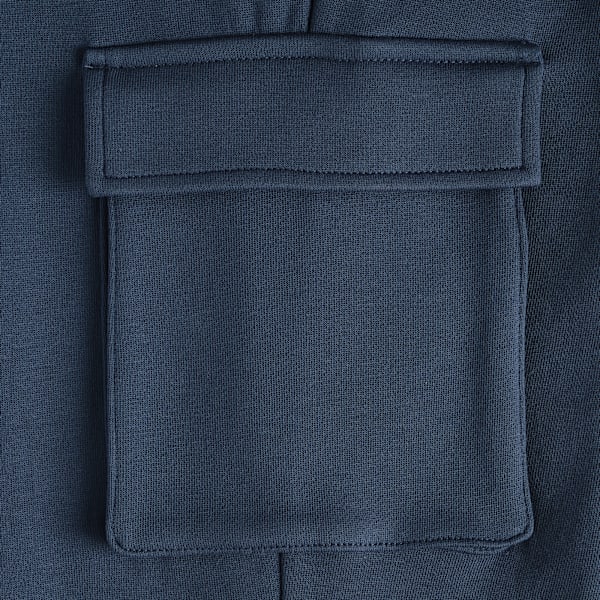 Pantalon de survêtement cargo en molleton gaufré Essentials Enfant, DARK INDIGO, extralarge