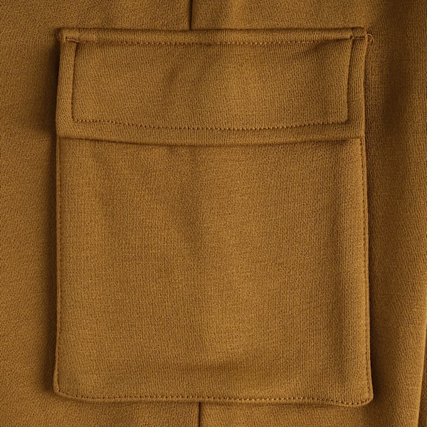 Cargo pants de tejido polar PUMA Essentials Embossed para niños grandes, HONEY BUTTER, extralarge