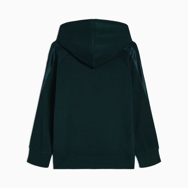 PUMA Essentials Satin Big Kids' Fleece Hoodie, GREEN TERRAIN, extralarge