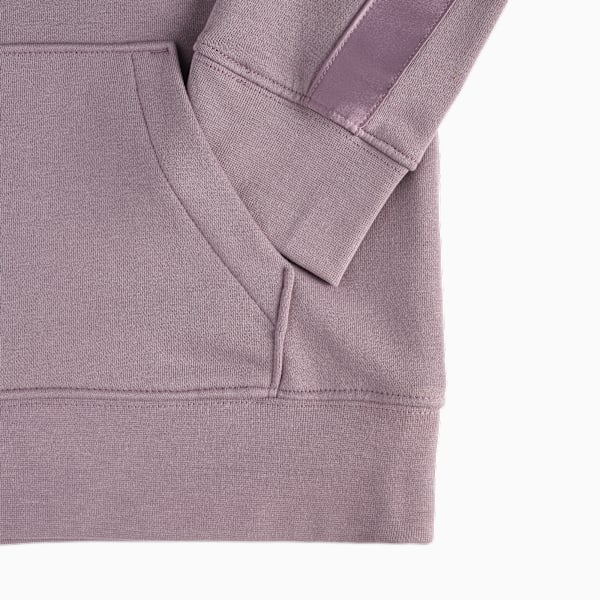Chandail à capuchon en molleton Satin Essentials Enfant et adolescent, PLUM JAM, extralarge