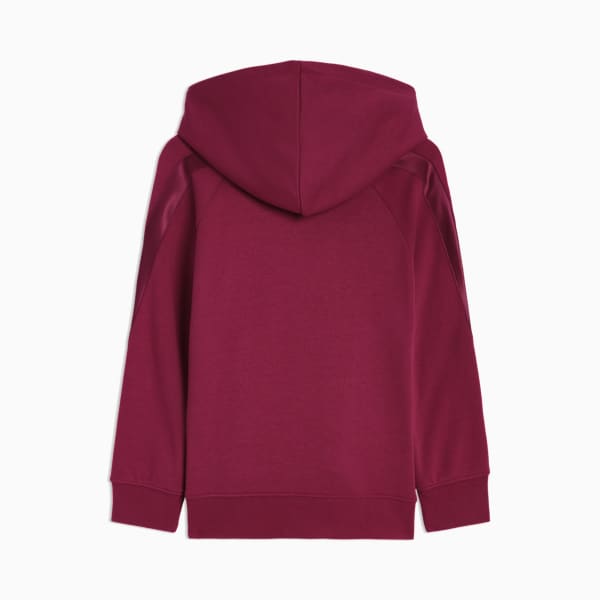 Chandail à capuchon en molleton Satin Essentials Enfant et adolescent, BERRY, extralarge