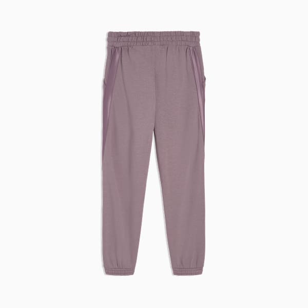 Pantalon de survêtement en molleton Satin Essentials Little Enfant, PLUM JAM, extralarge