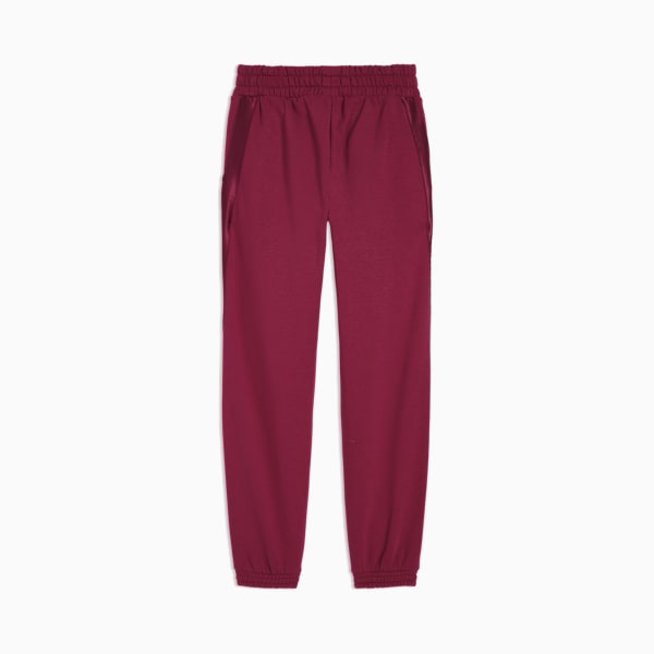 Pants de tejido polar PUMA Essentials Satin para niños grandes, BERRY, extralarge