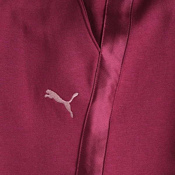 Pants de tejido polar PUMA Essentials Satin para niños grandes, BERRY, extralarge