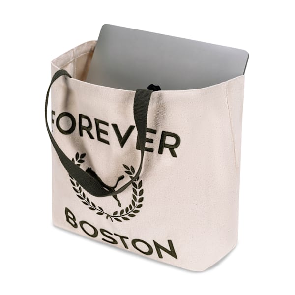 Bolsa tote de lona City Bound, CREAM/GREEN, extralarge