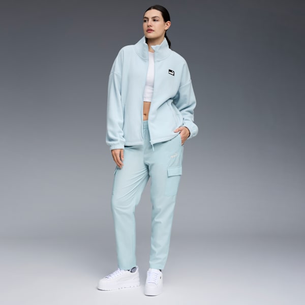 Polar Fleece Women's Fleece Jacket, BABY BLUE, extralarge