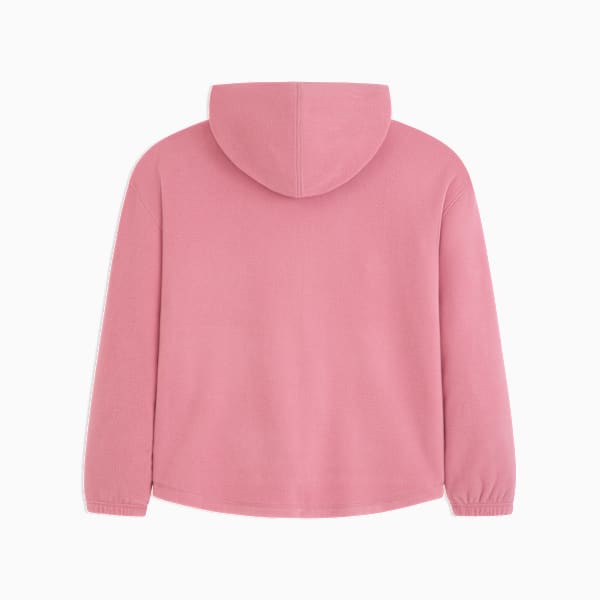 Polar Fleece Hooded Jacket Women, DARK PINK, extralarge