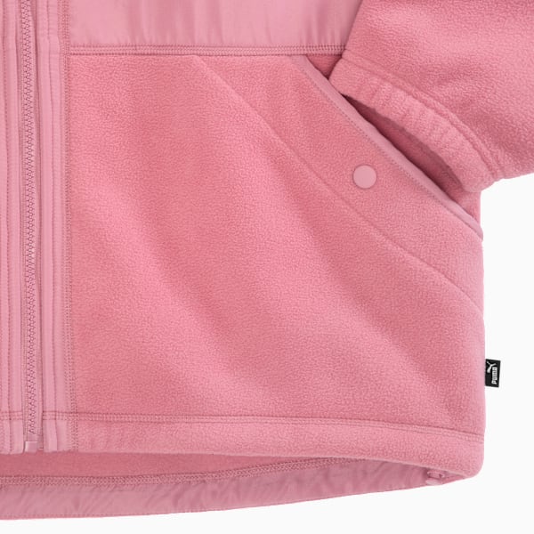 Polar Fleece Hooded Jacket Women, DARK PINK, extralarge