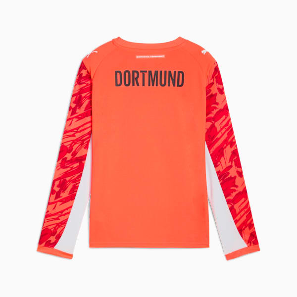 Borussia Dortmund 25/26 Goalkeeper Long Sleeve Jersey Youth, Glowing Red-Silver Mist, extralarge