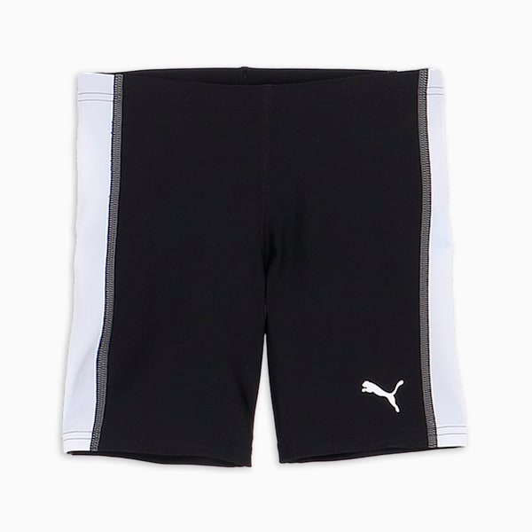 キッズ プーマ アクティブ スポーツ スイム パンツ M 120-160cm, black / white, extralarge-JPN