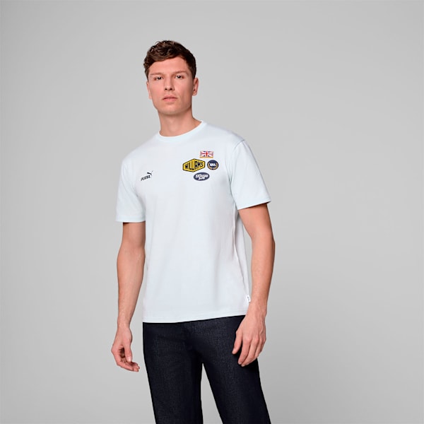 WILLIAMS FW PATCHES SE TEE Unisex, Whispering Blue, extralarge