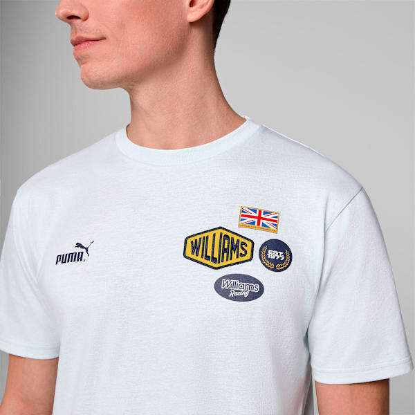 WILLIAMS FW PATCHES SE TEE Unisex, Whispering Blue, extralarge