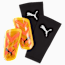 ULTRA Flex Sleeve Football Shin Guards, Sunset Glow-Sun Stream-PUMA Black, small-PHL