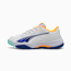 NOVA Smash Padel Shoes Youth, PUMA White-Vivid Blue-Safe Lake-Heat Fire, small-GBR