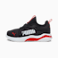 Rift Slip-On Pop Kids' Trainers, Puma Black-High Risk Red, small-PHL