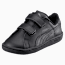 Smash Leather V PS Kids' Trainers, Puma Black-Puma Black, small-PHL